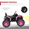 Best Choice Products 12V Kids Ride-On ATV Quad w/ Bluetooth, 3.7mph Max, Treaded Tires, LED Lights, Radio